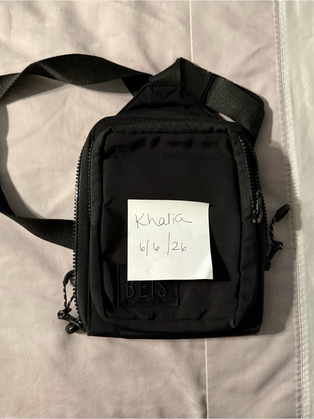 BÉIS - Black Sport Sling Bag